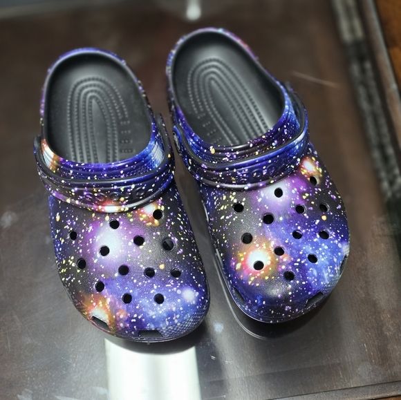 Purple Galaxy Crocs (Size 4) (Junior) - Picture 4 of 9